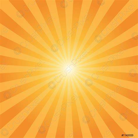 Abstract Sunbeams Orange Rays Background Vector Illustration Stock