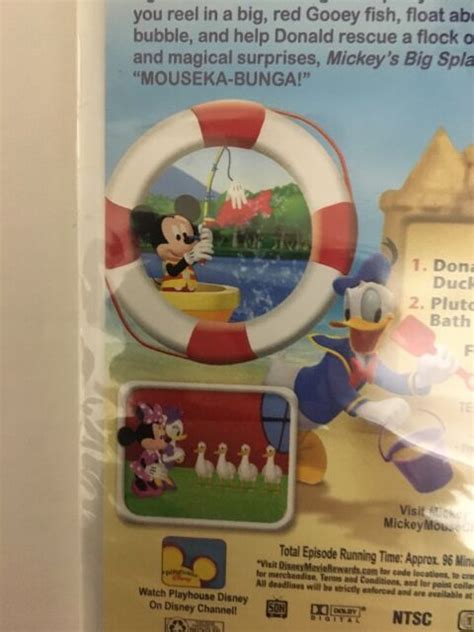 Mickey Mouse Clubhousemickeys Big Splash Dvd 2009rare Vintage Ship N