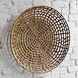 Wicker Plates Wall Decor