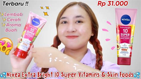 Review Nivea Extra Bright 10 Super Vitamins And Skin Foods Serum Terbaru