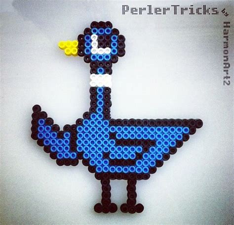 Perler Pigeon By Perlertricks Pokemon Christmas Ornaments Perler