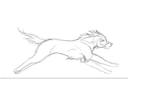 Running Dog Sketch At Explore Collection Of