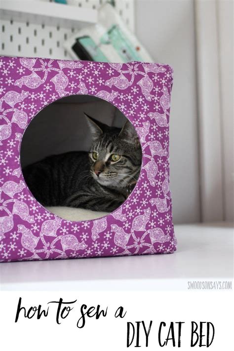 Make A Custom Cat Bed With Custom Fabric See How To Choose The Color