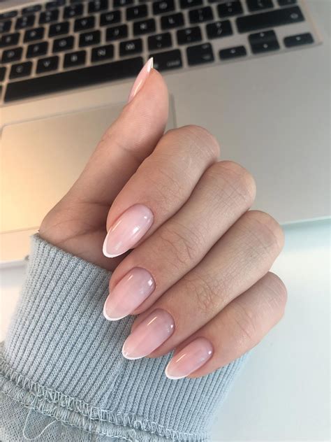 Nude French Tip Acrylic Nails Nails Pinterest My Xxx Hot Girl