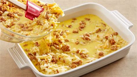 Overnight Country Sausage And Hash Brown Casserole Recipe