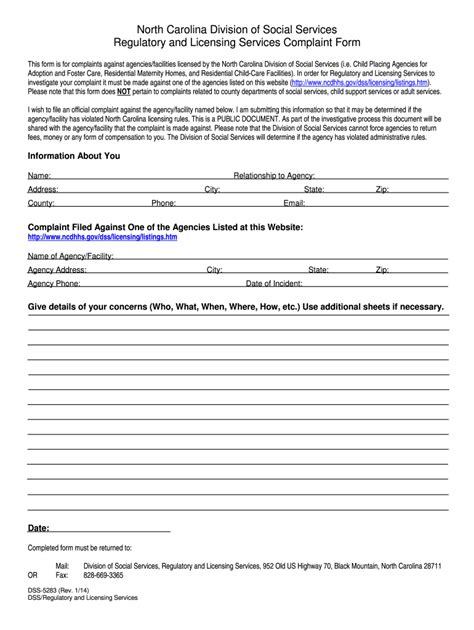 How To File A Complaint Against Dss In Nc Fill Out And Sign Online Dochub
