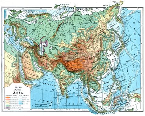 Physical map illustrates the mountains, lowlands, oceans, lakes and rivers and other physical landscape features of japan. Physical Asia