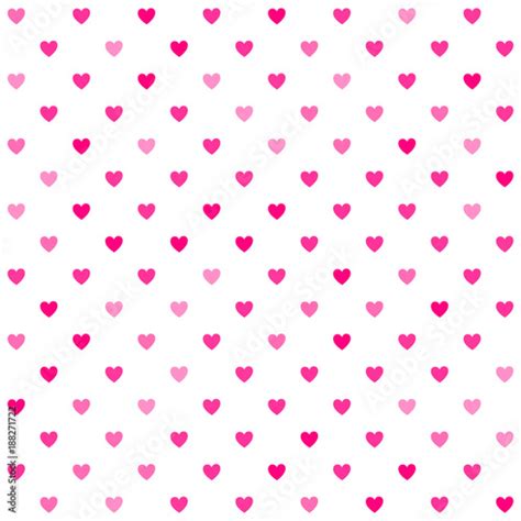 Cute Little Hearts In Seamless Pattern Small Heart Shapes In Different