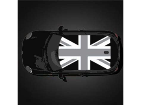 Mini Cooper Roof Graphics Decal Black Jack Oem Gen