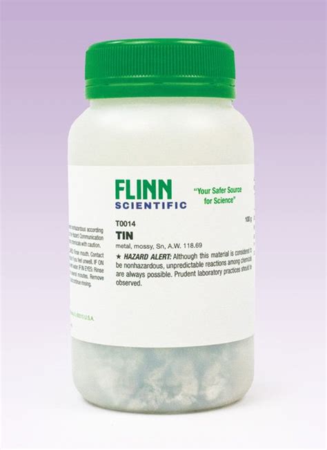 Tin Mossy 100 G Flinn Scientific