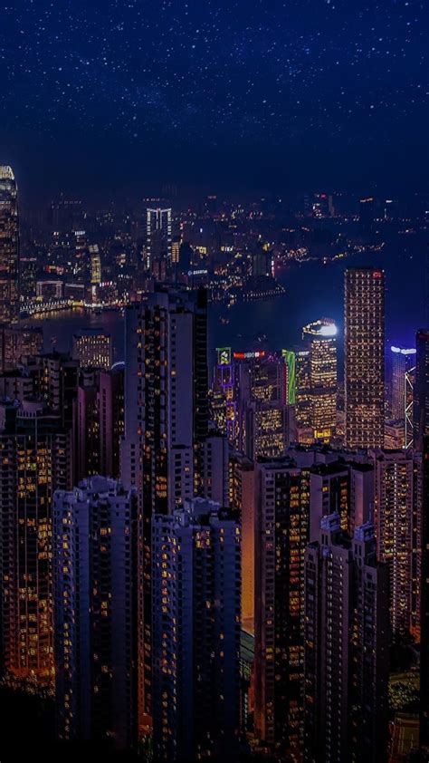 1080x1920 Hong Kong World Lights City Hd Skycrapper Buildings For