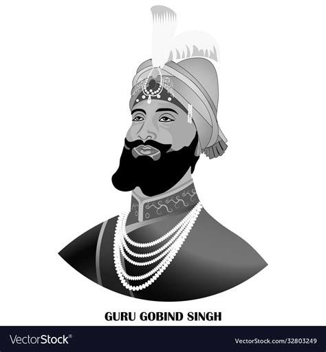 A Banner For Happy Guru Gobind Singh Jayanti Vector Image