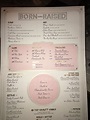 Online Menu of Born & Raised Restaurant, San Diego, California, 92101 ...