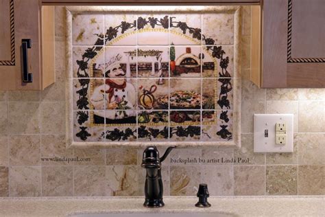 Pool mosaic tile for your swimming pools. Italian Pizza Kitchen Tile Backsplash - Tuscan Decorating ...