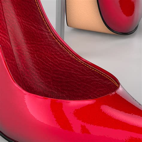 Red High Heel Women Shoes 3d Model Cgtrader