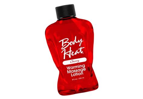 bodyheat warming oil massage lotion cherry size 8 oz beauty and personal care