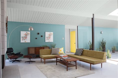 Mid Century Modern Using Behr Paint Colors Color Palette Living Room