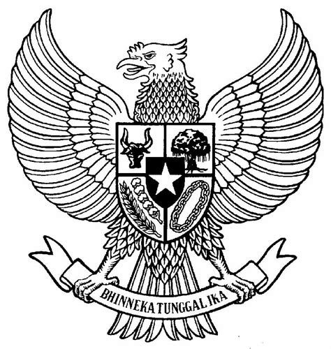 Gambar Garuda Pancasila Untuk Mewarnai Reverasite