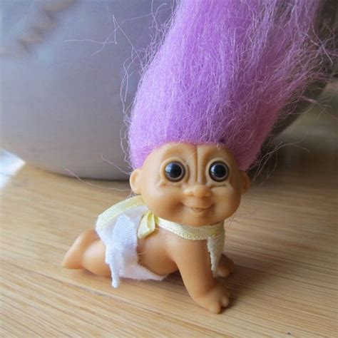 Vintage 90s Russ Troll Doll Baby Troll By Bonnieclydevintage