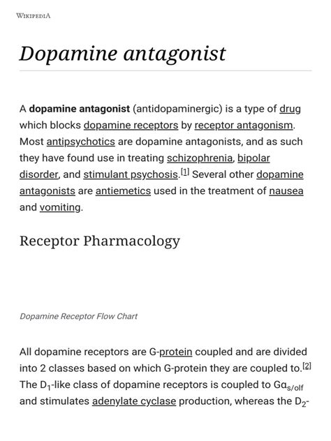 Dopamine Antagonist Wikipedia Pdf Antipsychotic Striatum