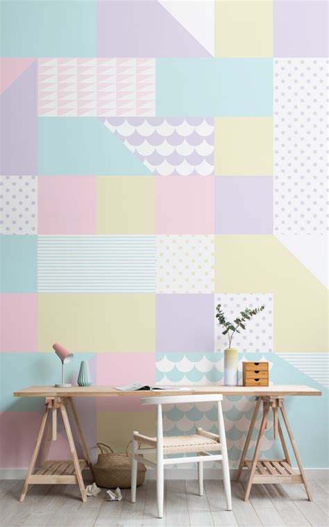 Pastel Geometric Wallpaper Geometric Wall Art That Will Brighten Your