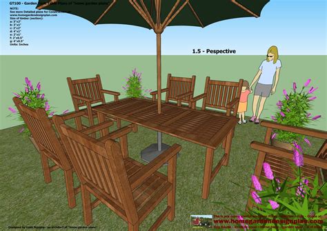 Round teak outdoor table seats. home garden plans: GT100 - Garden Teak Tables - Woodworking Plans - Outdoor Furniture Plans
