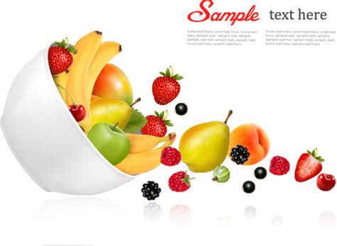 Fresh Fruit Background Vector Graphics Vectors Graphic Art Designs In