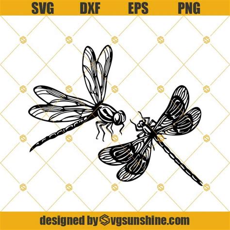Dragonfly Svg Cut File Dragonfly Clipart Dragonfly Vector Svg For