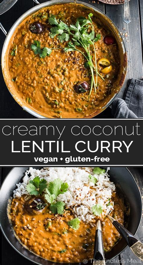 This is not an authentic indian or thai curry, just a coconut lentil curry inspired. Creamy Coconut Lentil Curry | The Endless Meal®