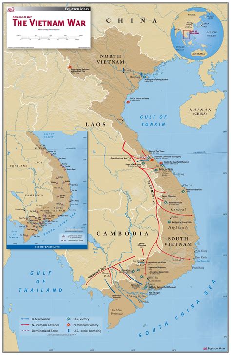 Map Of The Vietnam War