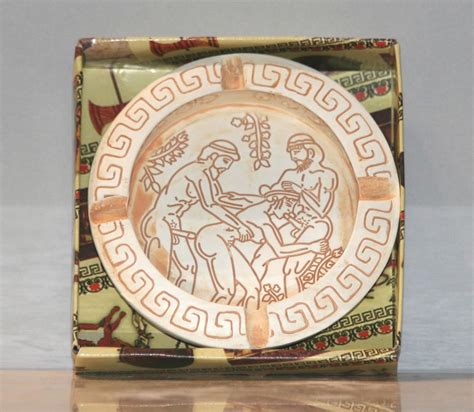 ashtray sex in ancient greece erotic art pottery greek lovers 3 9΄΄ home and kitchen