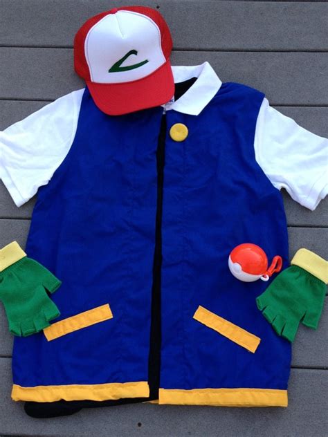 child large  pokemon ash ketchum costume cosplay