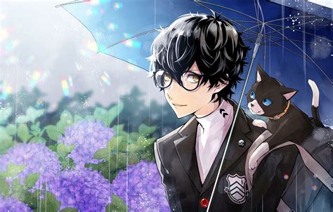 Umbrella Boy Rain Anime Wallpaper Hd Wallpapers Beautiful
