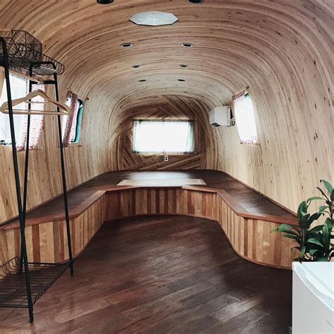 Airstream Interior Renovation Wood Paneling In An Airstream エア