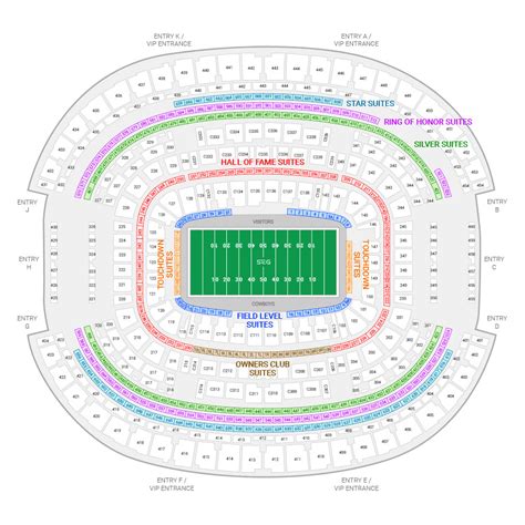 Dallas Cowboy Stadium Seating Chart Interactive All About Cow Photos