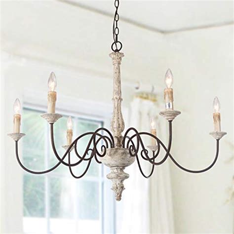 Laluz Farmhouse Chandelier French Country Chandelier For Dining Room