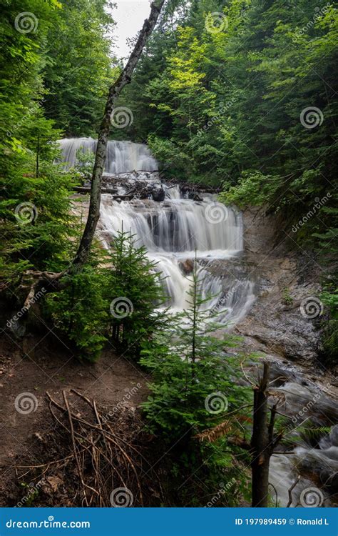 Sable Falls At Pictured Rock National Lakeshore Michigan Stock Image