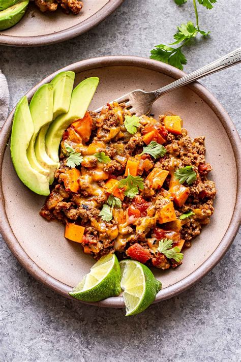 Southwest Ground Beef And Sweet Potato Skillet Recipe Runner