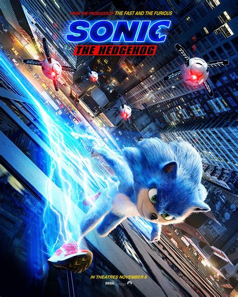 Sonic The Hedgehog Live Action Movie Debut Trailer Gematsu