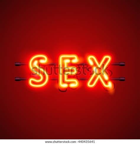 neon banner sex text vector illustration stock vector royalty free 440435641 shutterstock