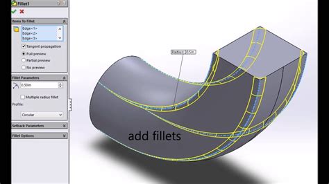 Solidworks 2013 Tutorial To Create A Circular To Square Duct Hd