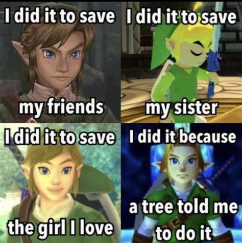 Nerd Girl Meme Zelda