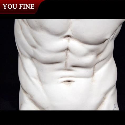 Famous Marble Gaddi Torso Hellenic Statue Male Nude Bust Sculpture