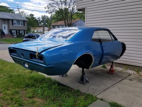 1967 Chevrolet Camaro Marina Blue Complete Body Shell Must Sell For