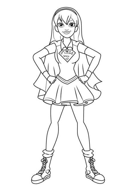 Supergirl 4 Coloring Page Free Printable Coloring Pages For Kids