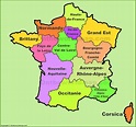 France regions map | New regions of France