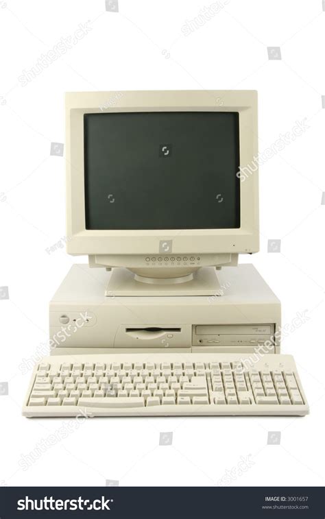 Isolated Old Desktop Computer Stock Photo 3001657 Shutterstock