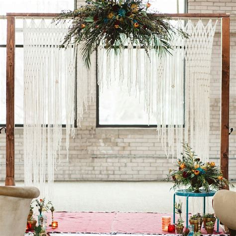 The Ultra Wedding Hanging Backdrop Wedding Decorations Boho Etsy