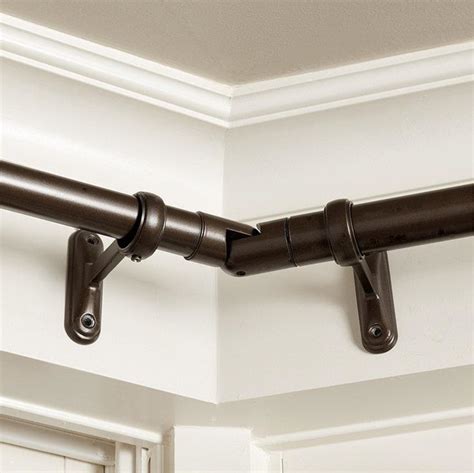 Urbanest Hinged Elbow Connector For Corner Or Bay Window Curtain Rod