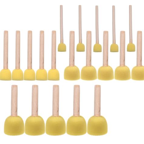 Buy Micent 20 Pieces Assorted Size Round Sponges Brush Set Kids